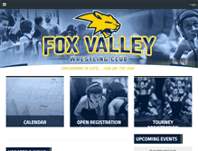 Tablet Screenshot of foxvalleywrestlingclub.com
